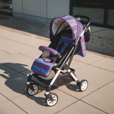 A cute baby stroller alt description goes here.